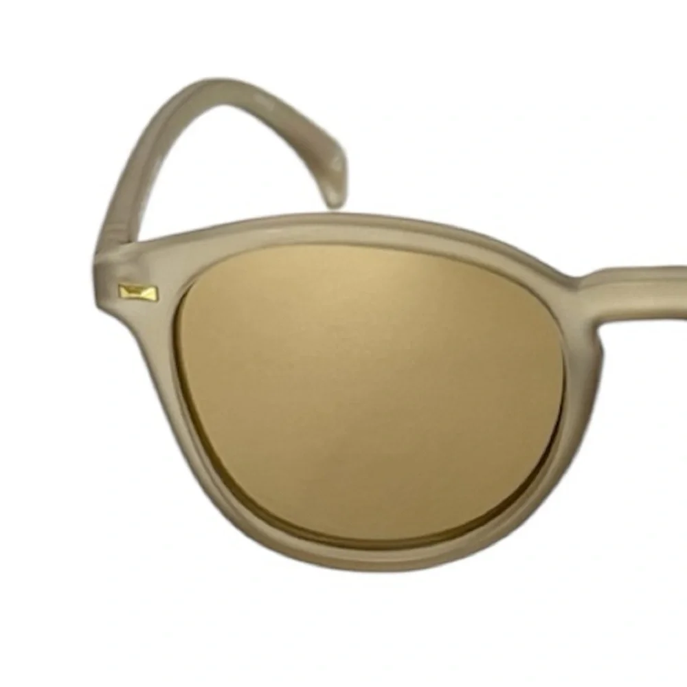 LE SPECS Bandwagon NEW Sunglasses Matte Stone Frame With Copper Mirror Lens NEW